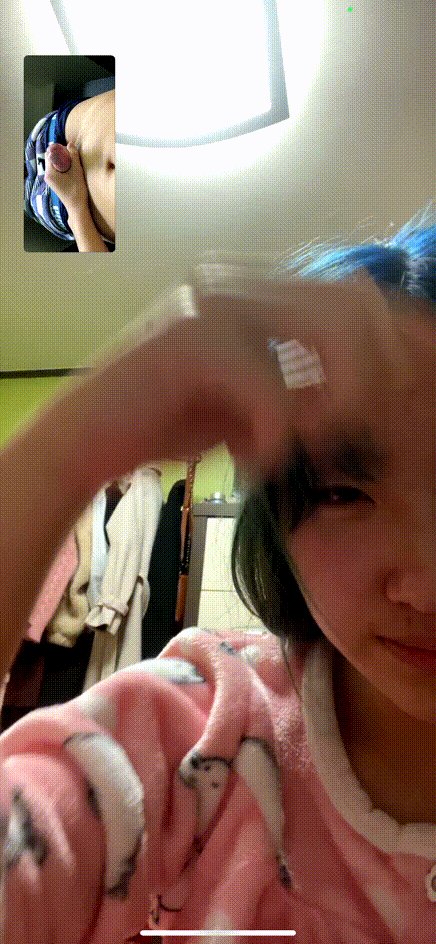 파란머리 잠옷녀_얼공 영통 [몸매지림올노자위]